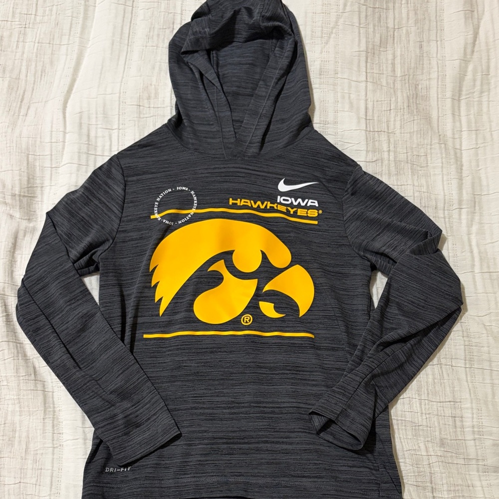 Nike Black & Yellow Iowa Hawkeyes Pullover Hoodie